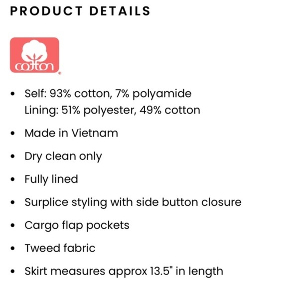 A.L.C. Cream Mini Skirt Textured Wrap Design Medium sz 6‎ Cora Skirt - Picture 9 of 14